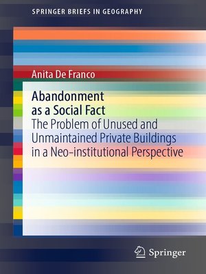 cover image of Abandonment as a Social Fact